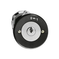 UP-Schwenktaster 0<-1/1P schwarz mit Sicherheitsschloss
