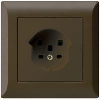 UP-Steckdose kallysto.line T25 braun Schraubklemmen