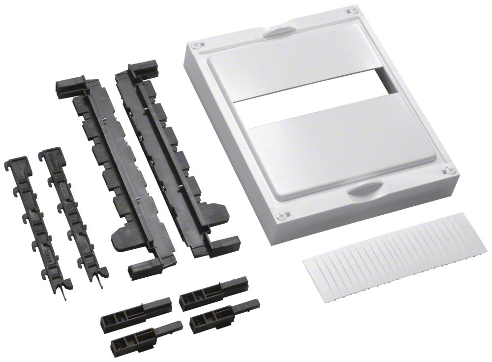 Baustein Hager univers N 300×250mm für 2 SLS 3-polig Abstand 40mm