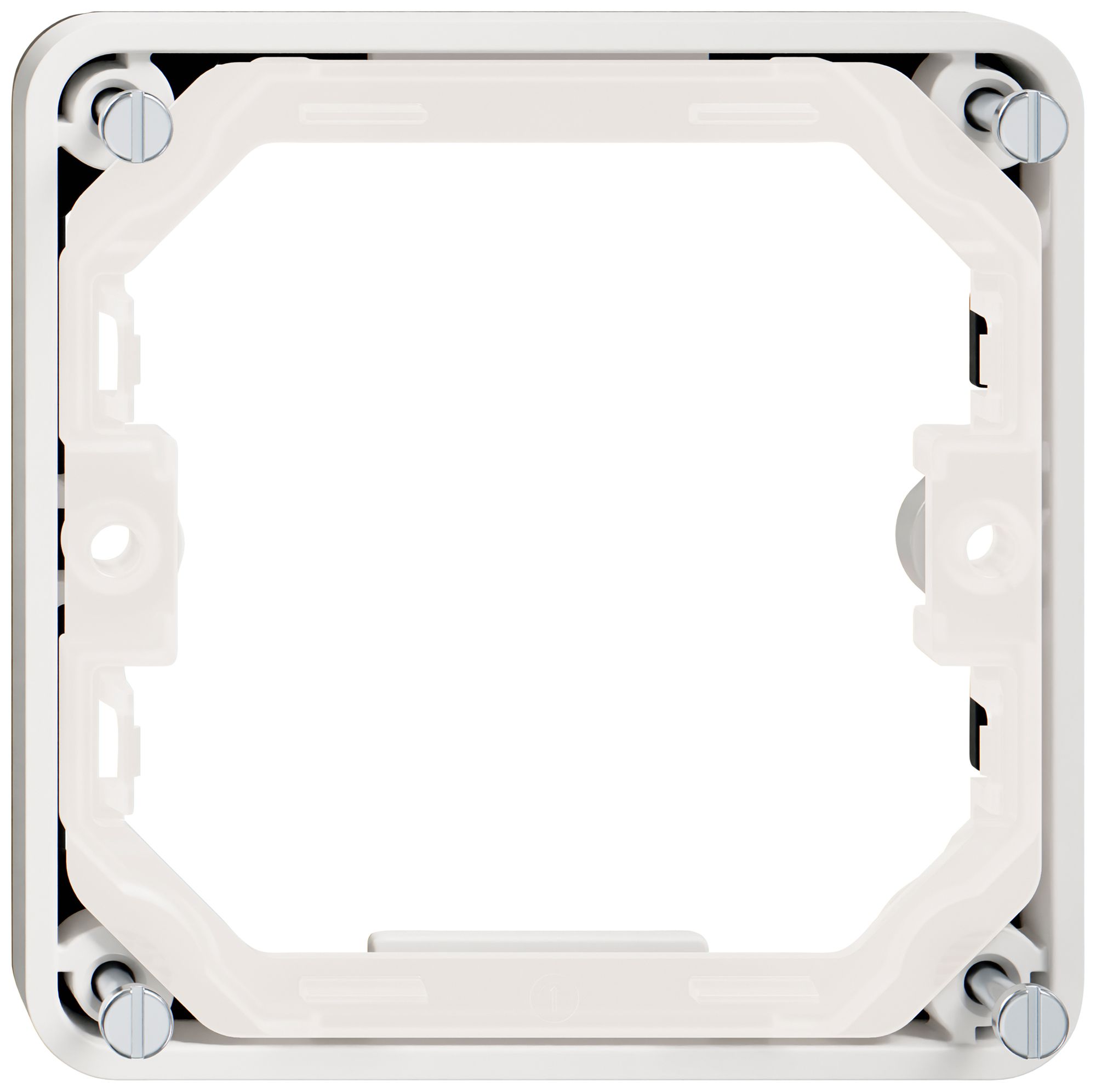 Aufsatzrahmen Feller NEVO SNAPFIX® 87×87×8.5mm weiss