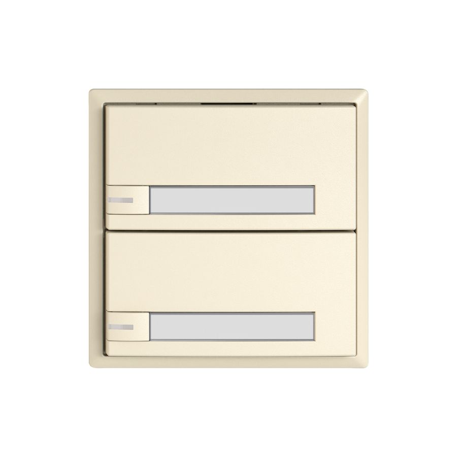 Pulsante universale EDIZIO.liv UNI SNAPFIX® 12…48V c.LED 2× com.1T targ.cr