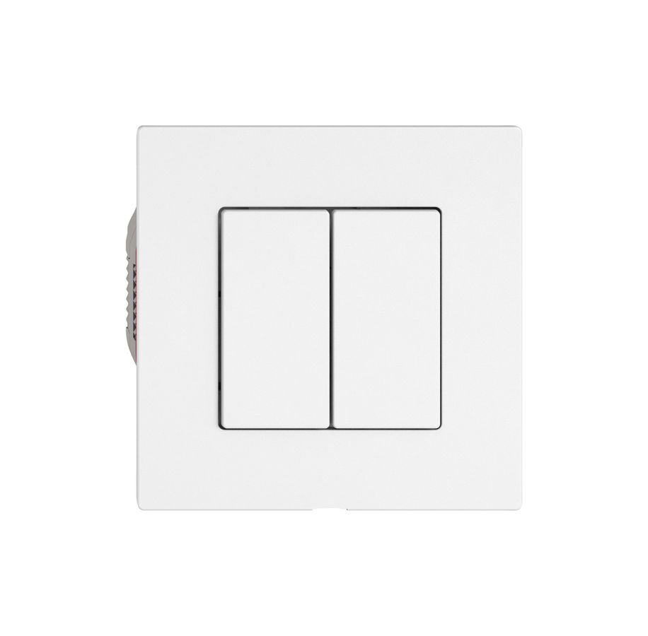 Station sec.interrupteur EDIZIO.liv Wiser SNAPFIX® 2 canaux 2 touches bc