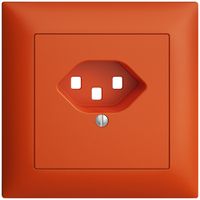 UP-Frontset EDIZIOdue orange 88×88mm 1×T23