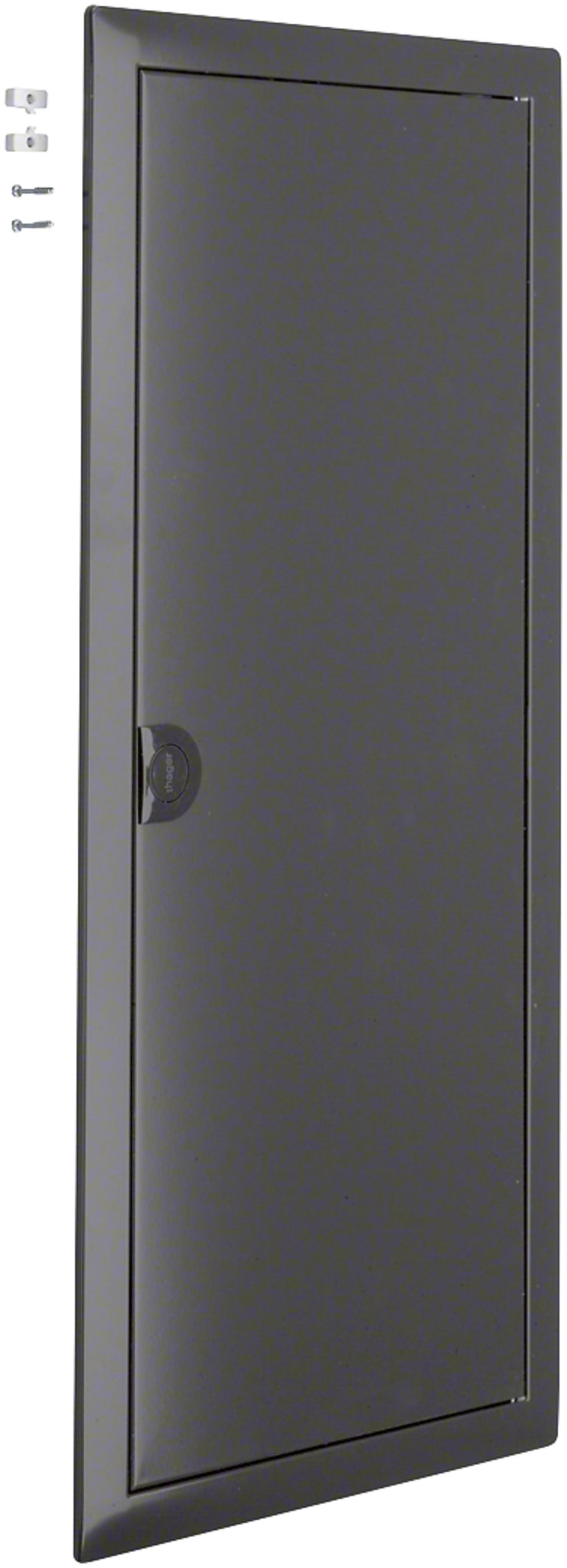 Blendrahmen mit Tür Hager volta 4-reihig 348×755×9mm IP00 anthrazit