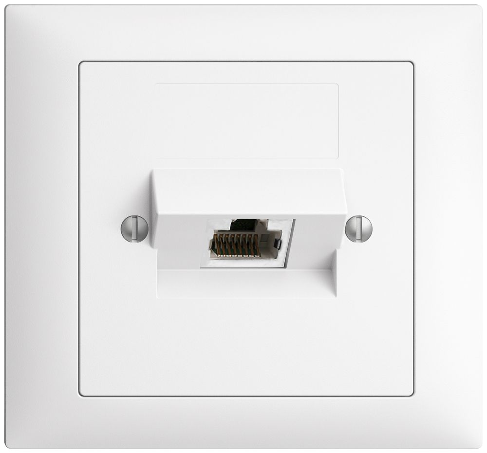 EB-Dose 1×RJ45/s 4P ITplus EDIZIOdue weiss