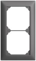 En-tête ENC EDIZIOdue SNAPFIX® 2×1 vertical 88×148mm gris foncé