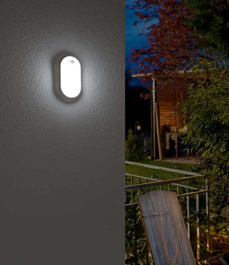 LED-Decken-/Wandleuchte OL 1650 15W 1680lm 4000K IP65 205×106×52mm weiss