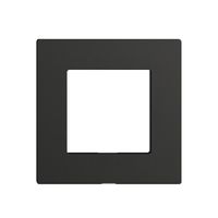 Frontplatte Edue Wiser für Abdeckset, ohne Beschriftung, IP20, 60×60mm, schwarz