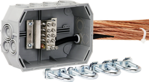 Kit di messa a terra di fondamenta AGRO 9651 Cu nudo