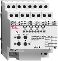 EB-Jalousieaktor KNX 4×230V/2×24VDC 6A 4TE REG-K FH