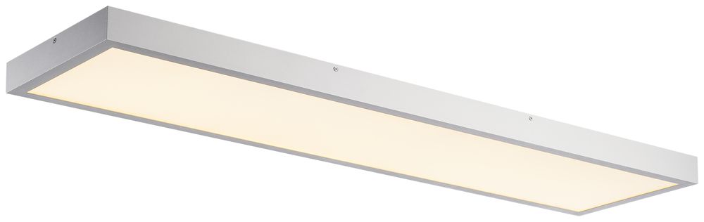 LED-Deckenleuchte SLV PANEL CL 45W 3100lm 3000K 90° 1200×300mm silber