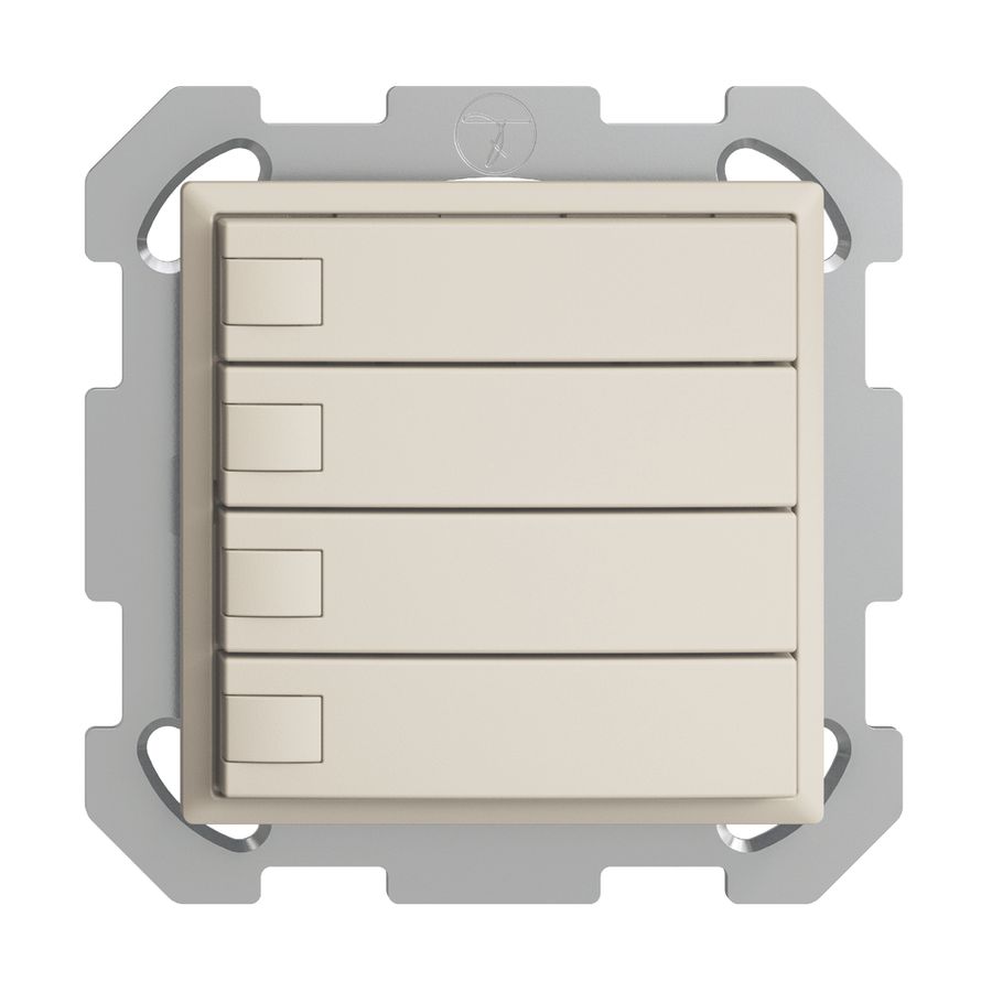 Poussoir KNX RGB ENC EDUE, 250mW, s.LED, 4×poussoir, comm.1×touche, crema