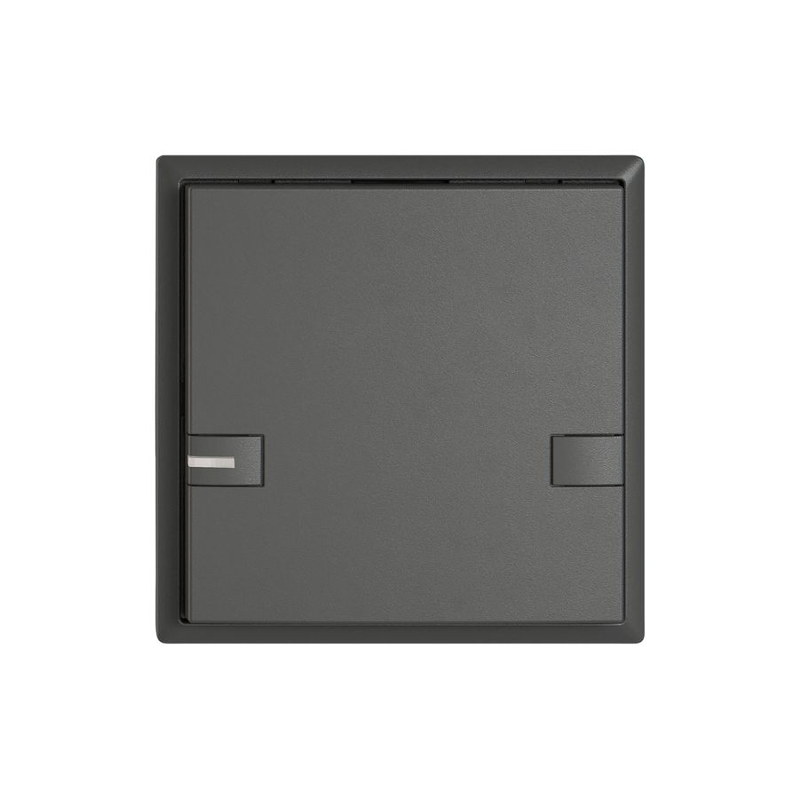 Pulsante universale EDIZIO.liv UNI SNAPFIX® 12…48V c.LED blu 1× com.2T grs