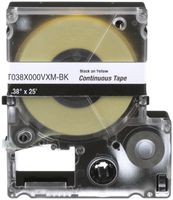 Cassette d'étiquettes Panduit MP, bande continue, 9×7000mm noir sur jaune