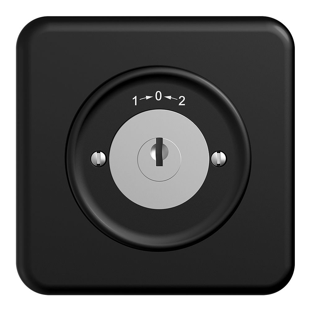 Contact pivotant ENC 1->0<-2 STANDARDdue noir avec serrure de sûreté