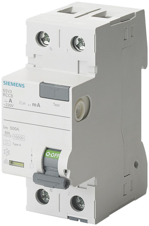 Interruttore differenziale Siemens SENTRON 1LN 30mA/80A tipoA, N sinistra