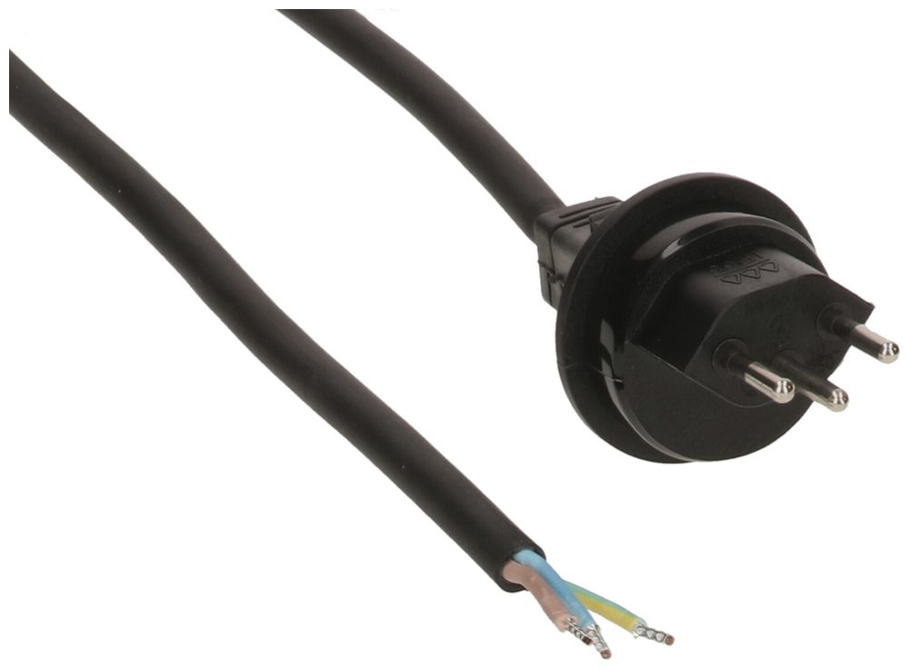 Apparatekabel MAX HAURI GDV 3×1.5mm² 3m schwarz Stecker T13 IP55