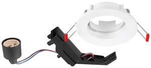 EB-Spot Sylvania Inset Trend 62 1×GU10 IP20/23 Ø83mm weiss Indoor