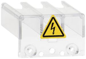 Cache-bornes ABB OTS40T3, für OT16-40F(T)3, 3 pôles, transparent