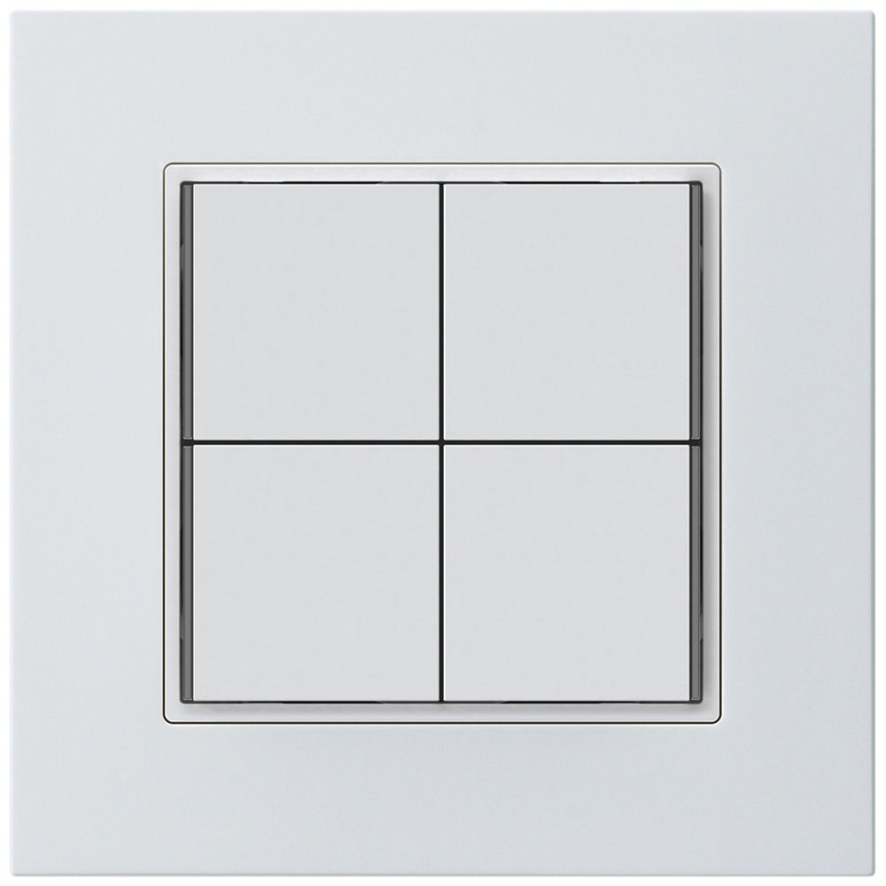 Poussoir KNX ENC KPR 4×touches 4×points actionnables LED blanc