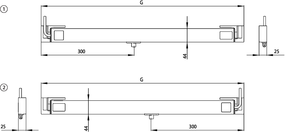 Automatismo a catena Slimchain 500 24V R EV1 GEZE