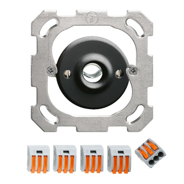 UP-Anschlussdose FH 5L schwarz 2.5mm² 500V 15A 3LNPE