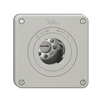 Schwenktaster NEVO, ohne Zylinder, KS, 0<->1, lichtgrau