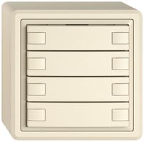 AP-Universaltaster EDIZIO.liv UNI SNAPFIX® o.LED 8× 1-Tbed.cr