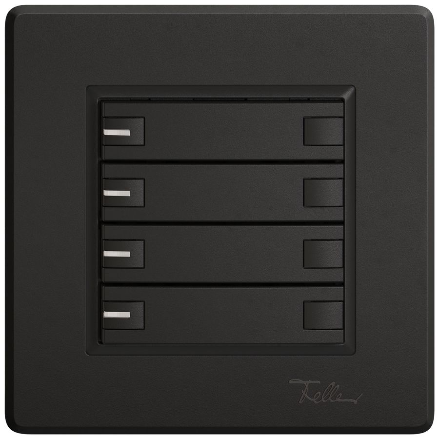 UP-Universaltaster EDIZIO.liv UNI SNAPFIX® m.LED RGB 8× 1-Tbed.sz