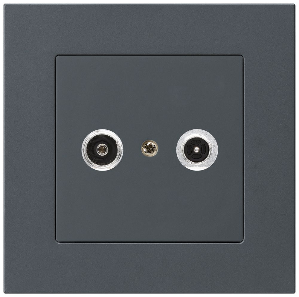 UP-Antennendose kallysto.pro R/TV 19dB 2GHz anthrazit