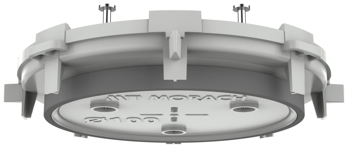Élément frontal LIGHT-BOX Ø100mm béton apparent TFC 850°C gris