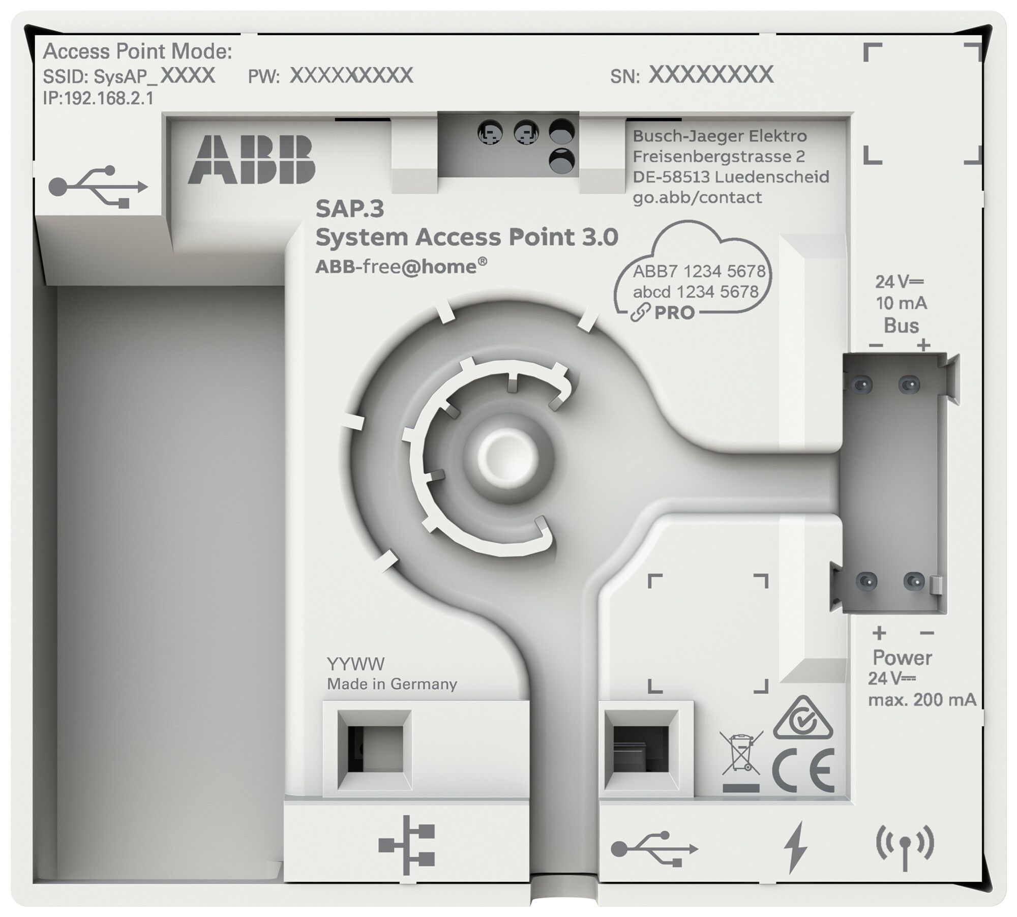Punto d'accesso sistema ABB free@home versione HW 3.0 Wi-Fi