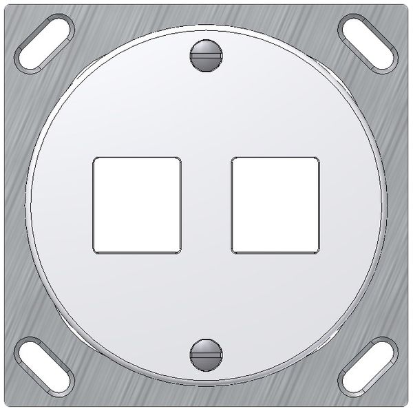 Kit de montage INC Keystone Dätwyler blanc, 2×, Standard, droit