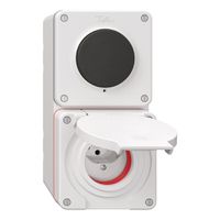 NAP-Kombination NEVO S3/1L+T13 IP55 gemäss SN 441011 Serie m.roter Dichtung, ws