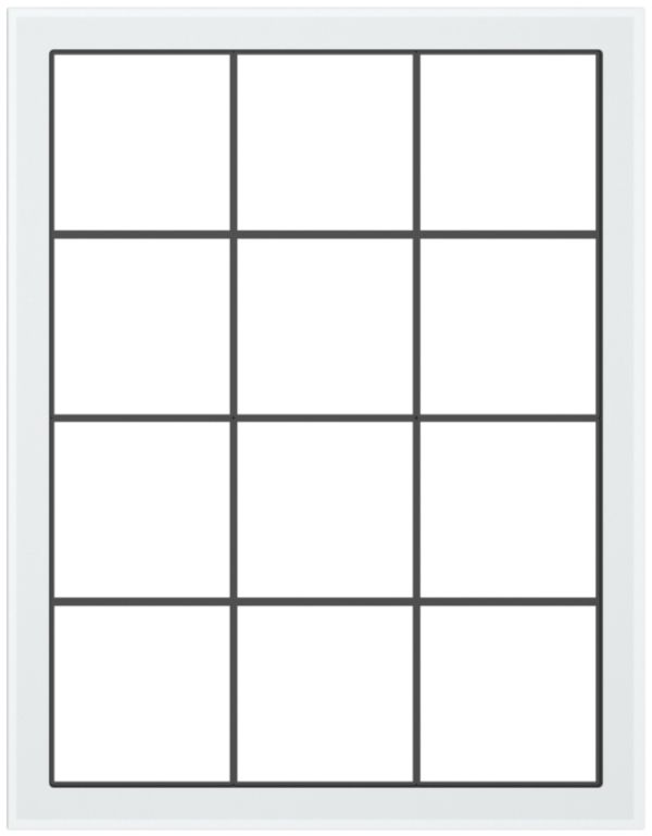 Abdeckrahmen SIDUS 4×3 weiss