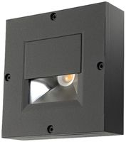 Lampada apparente LED SG Callisto 3W 130lm 827 IP65 REG 110×110mm antracite