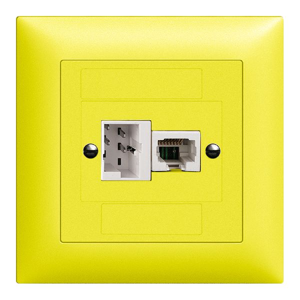 UP-Dose xDSL RJ45/TT83 lemon ITplus EDIZIOdue mit Filter