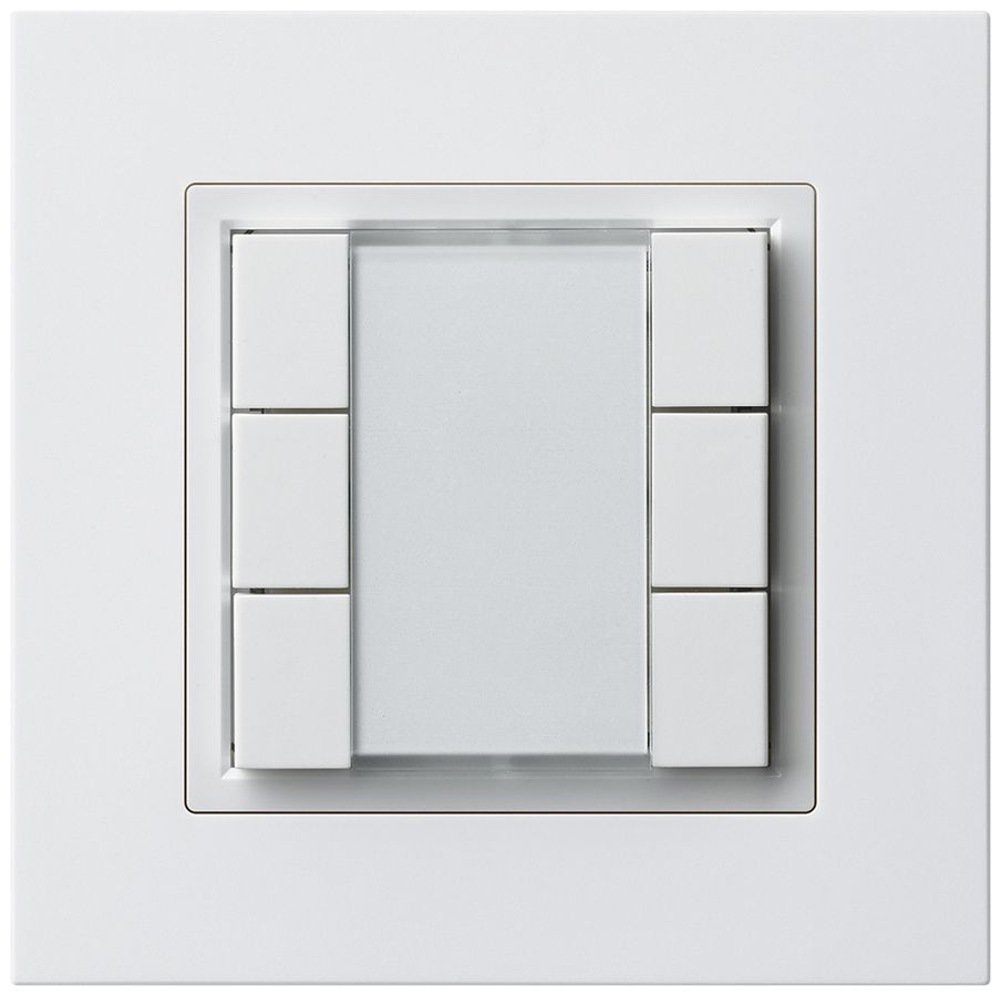 Pulsante multifunzionale AP kallysto.pro KNX RF 6× bianco