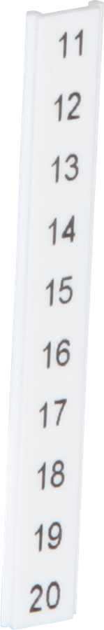 Ruban Zack ZBF plat 11…20 blanc impression transversale à 10 étiquettes 5mm