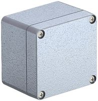 Leergehäuse BET Mx SGR 80×75×57mm Alu IP66 silbergrau