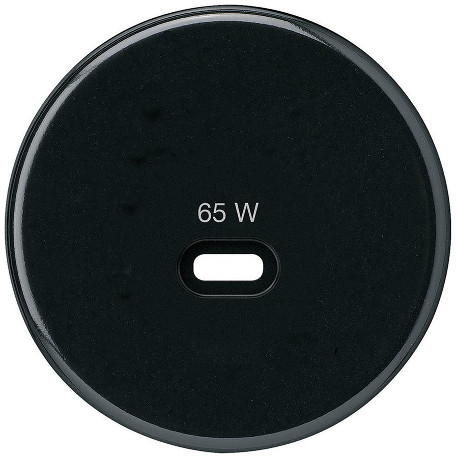 Disco frontale Hager basico, per presa di ricarica USB tipo C, nero