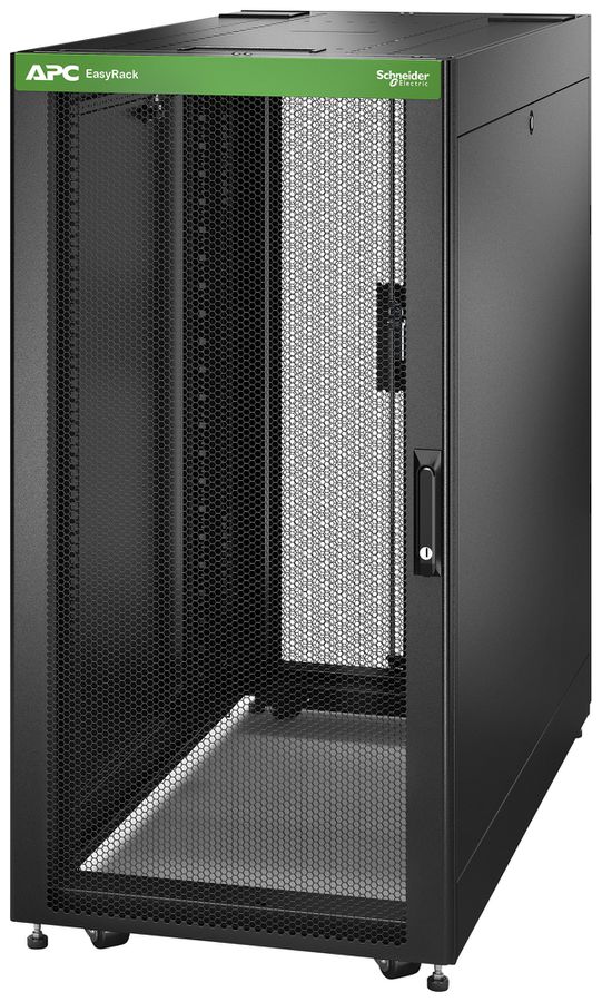 Netzwerkschrank Easy Rack 600mm/24HE/1200mm mit Seitenwände schwarz