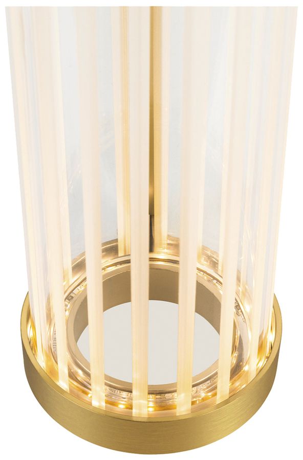 Applique LED SLV QUIMERA 8.2W 320lm 927/930 REG Ø76×413mm ottone