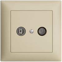 Prise TV-R ENC EDIZIOdue 11dB vanille à large bande 5…2000MHz, FMI