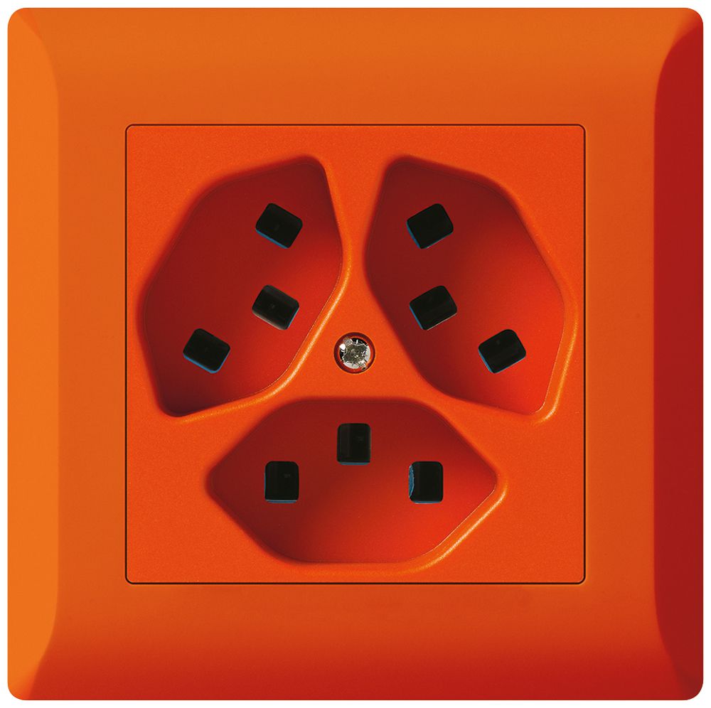 Presa INC Hager kallysto.line 3×T23 C arancia