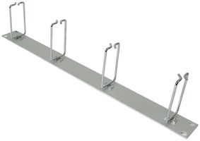 Kabeldurchführung 19" 1HE mit 4 Chromstahlbügel, 43×68mm