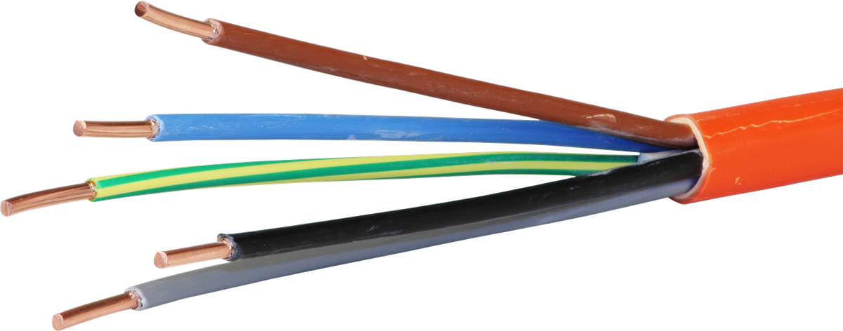 Câble de sécurité FE180/E90 5×2.5mm² 3LNPE orange