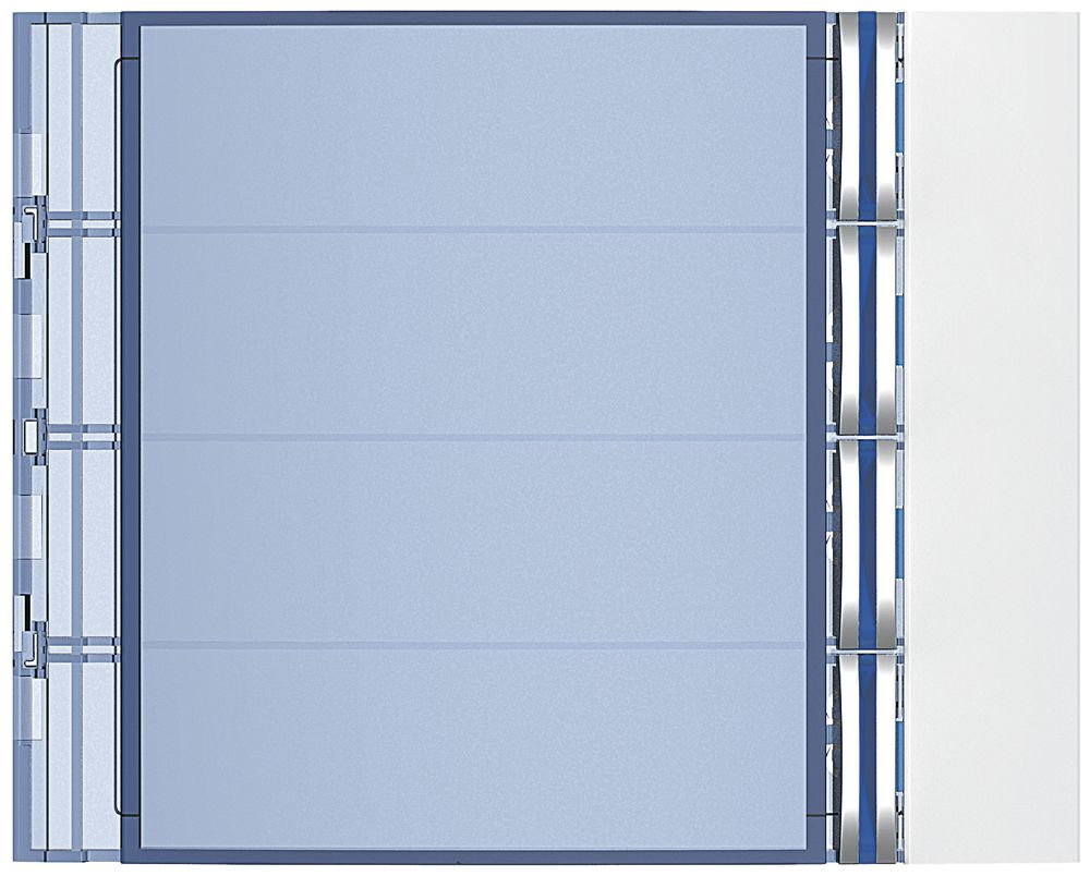 Frontale con 4 tasti per modulo di chiamata 4 tasti Sfera bianco