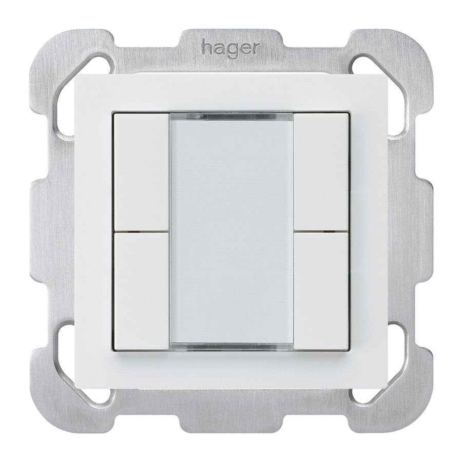 Tasto INC kallysto B KNX 4× s/e-link bianco