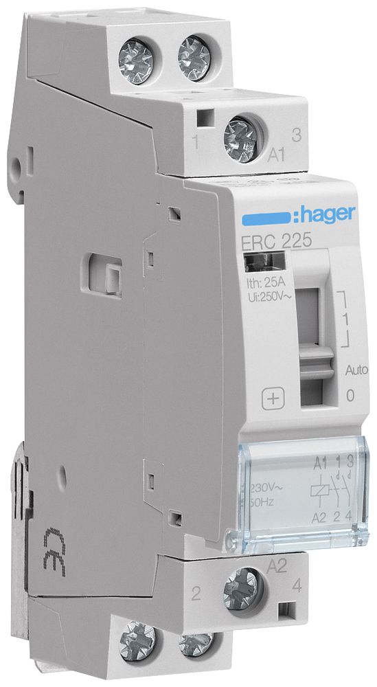 REG-Schütz Hager ERC 230VAC 2 Schliesser 0 Öffner 25A 1TE